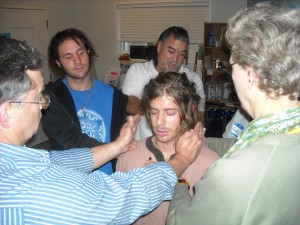 Reiki Ranch Students practice energy healing